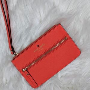 Kate Spade Bright Tangerine Wristlet